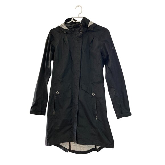 Columbia Omni-Wick Long Rain Jacket Black Medium - Picture 1 of 8